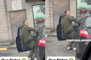 Frozen-In-Time Drug User Gripping onto His Car’s Steering Wheel