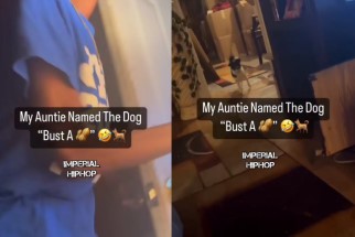 His Aunt Gave Her Dog the Name “Bust a Nut”
