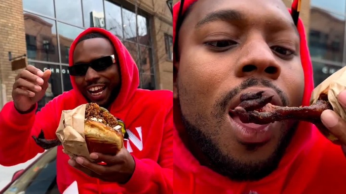 Would You Be Willing to Consume This Chicken Sandwich with the Chicken Foot Still Attached?