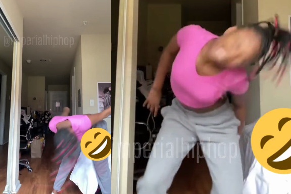 How On Earth Is She Able To Swing Her Neck That Way?