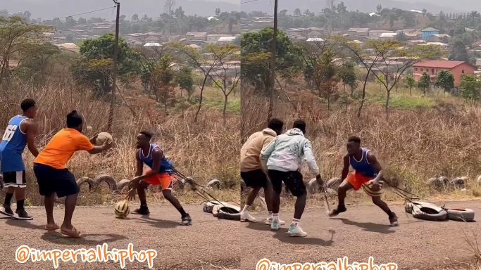 African Man Practicing for the NBA G League