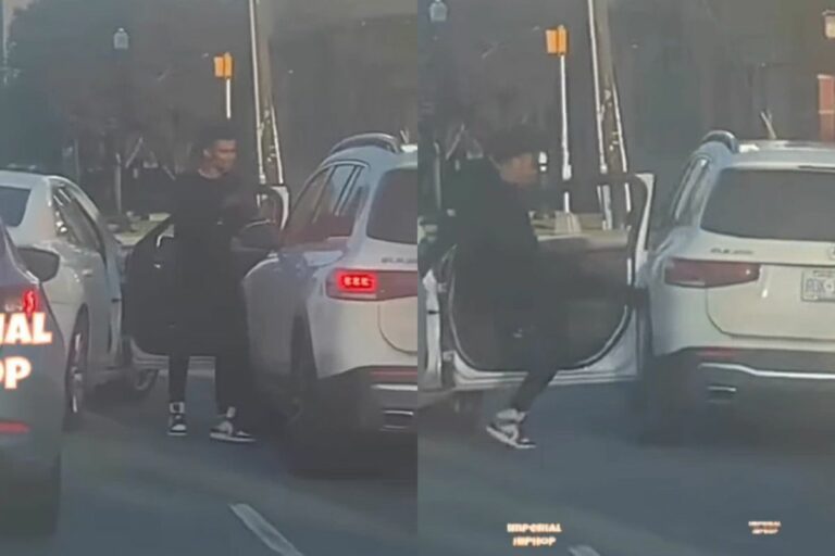I’m Sure His Foot Hurts! During A Road Rage Incident, A Man Injures His Foot
