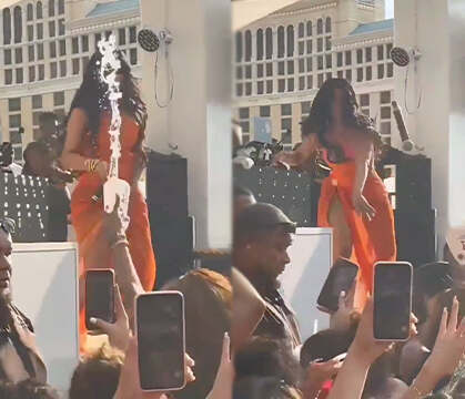 Rapper Cardi B Hurls a Microphone at a Fan Who Splashed Water on Her