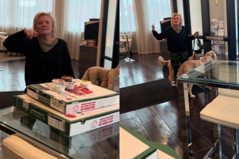 Conflict Arises: Pizza Delivery Guy Faces Resistance from Female Resident