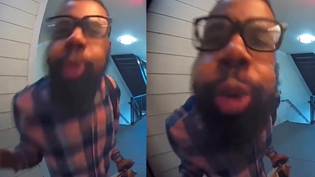 Yo, Why This Dude Straight Up Blowing into That Ring Doorbell Camera Like That?