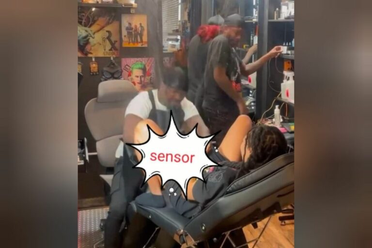 Tattoo Mishap: Lady’s Private Ink Session Ends in Unexpected Splash!