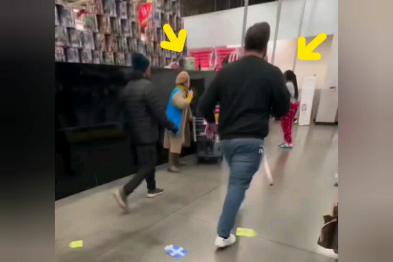 An Obnoxious Consumer Is Removed From Walmart By Security, But Not Before Striking An Elderly Woman In The Face