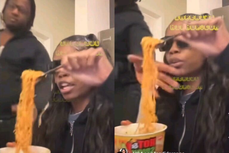 A Woman Was in the Middle of Enjoying Her Noodles When Her Male Friend Snatched Them Off Her Fork