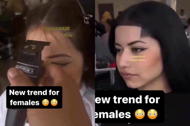 Do You All Approve of This New Style, Gentlemen? This Woman Visits a Barber and Receives a Hairline Shape-up