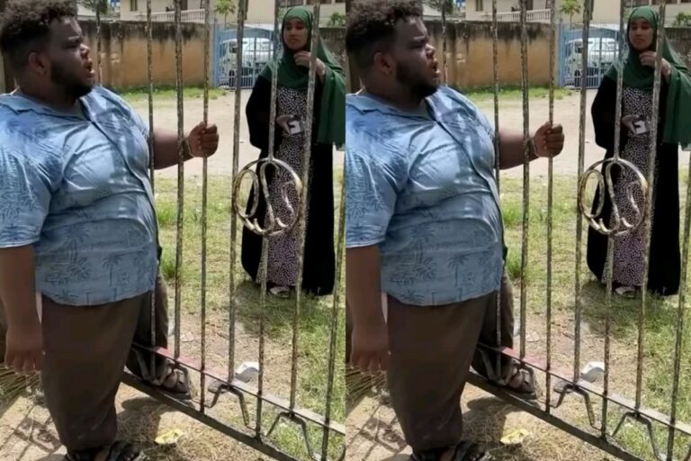 A Comical Chase: Big Guy’s Hilarious Attempt to Retrieve His Phone