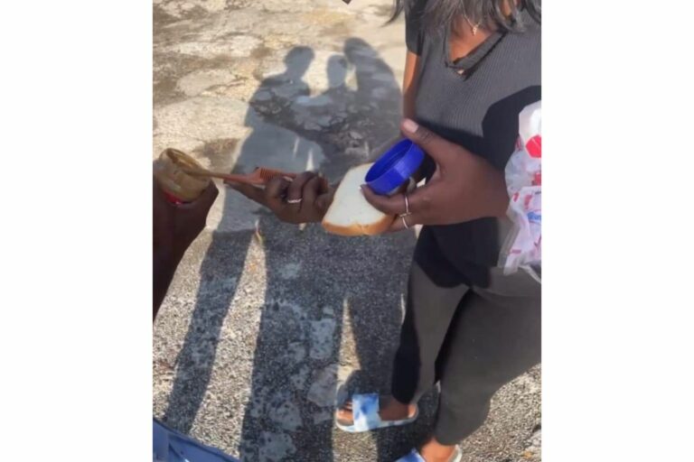 A Memphis lady uses a rat tail comb to make a gourmet peanut butter sandwich. Style trumps a knife, right?
