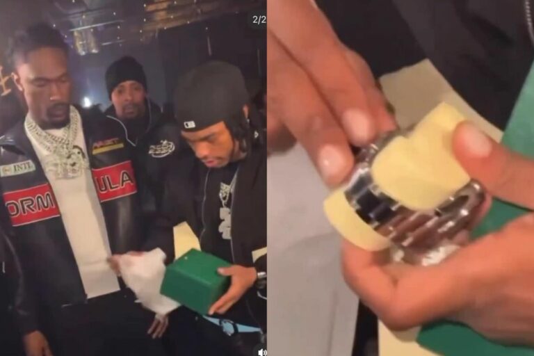 Hunxho Gifted Lil Baby a Rolex at His Album Release Party for “Wham” and It Went Like This!