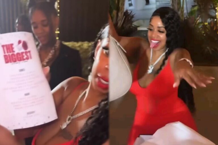 For Her Mother’s Birthday, Sexyy Red Surprised Her With A Magnificent Catered Feast And A Gorgeous Gucci Bag