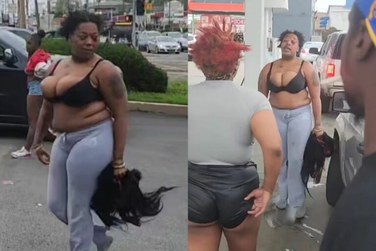 Yo, a Fight Poppin’ Off at the Shell, Two Girls Goin’ at It, What a Scene!