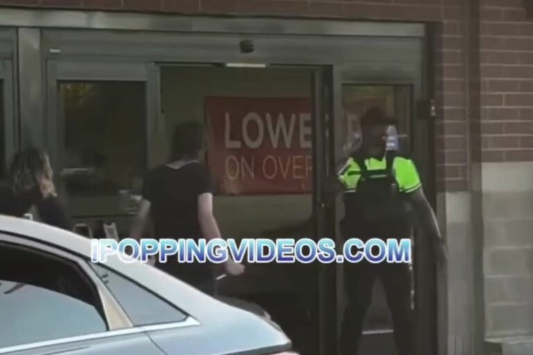 Shocking Incident: Man With Knife Confronts Security Personnel at Kroger