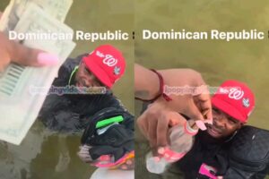 Chillin’ in the D.R.: She Got Her Smoke Delivered by a Dude in the Water