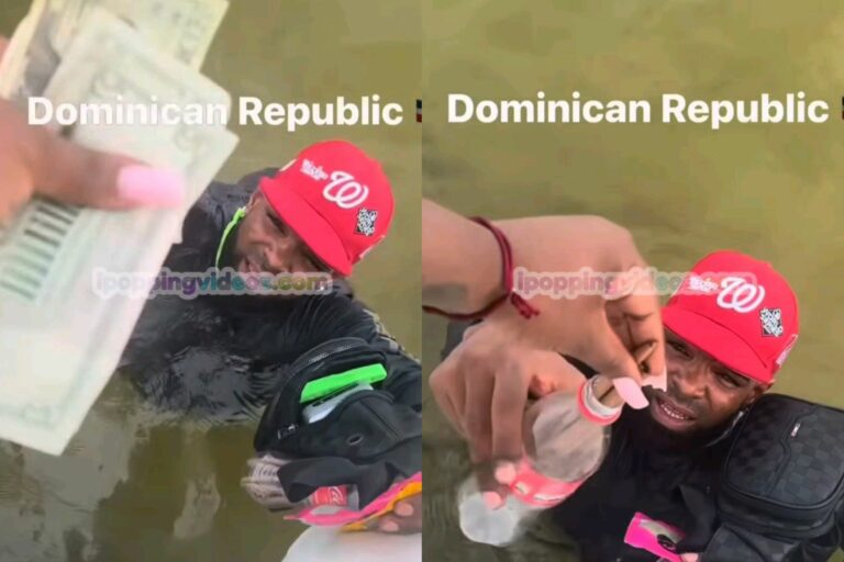 Chillin’ in the D.R.: She Got Her Smoke Delivered by a Dude in the Water