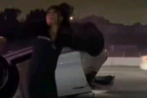 She Survived a Crash and Broke Into a Dance—Now the Internet’s Losing Its Mind! 🚘💃🏻
