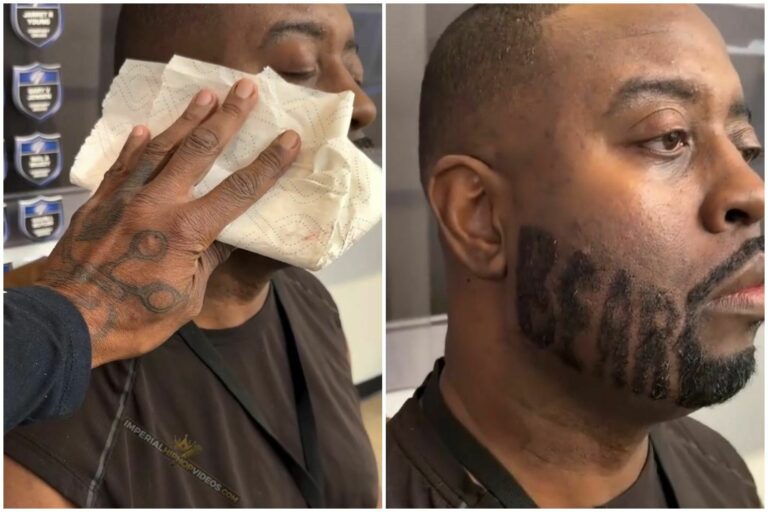 Bold or Nah? This Dude’s Beard Design Got Folks Talkin’!