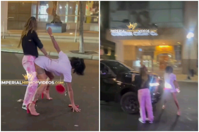 Twerking Turns Risky: Girls Take Over the Street and Nearly Get Hit by Pickup Truck