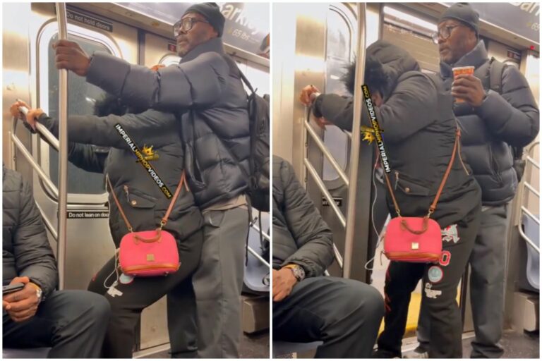 Bronx Train Gettin’ Wild: Shorty With Headphones Twerks Up on Dude, Turns the Subway Into a Party!