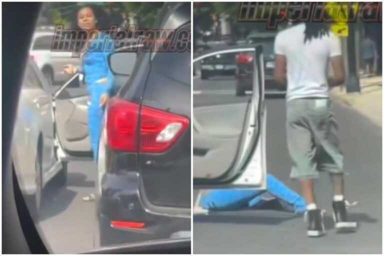 Pedestrian Tries to Stop Black SUV With Attitude—But Gets Run Over Instead!