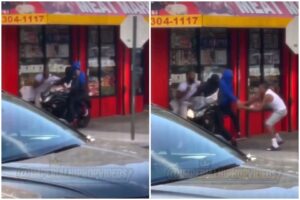 Two Goofy Chain-Snatchers Get Outsmarted by Hero Bystander and Run Away Like Cartoon Villains
