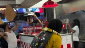 Knicks Fans TURN FIVE GUYS INTO GROUND ZERO After Game 4 W: Burgers, Buns, and Dignity All Lost in the Madness