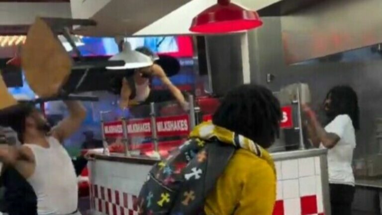 Knicks Fans TURN FIVE GUYS INTO GROUND ZERO After Game 4 W: Burgers, Buns, and Dignity All Lost in the Madness