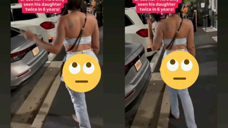 Barefoot Woman Tells Her Baby Daddy to Stop Following Her Outside the Club