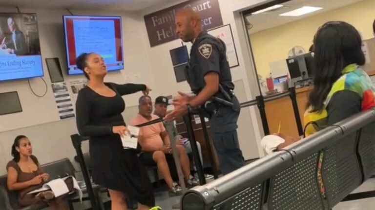 Woman in Family Court Claims She’s the Female U.S. President and Warns Officers They’ll Go to Jail