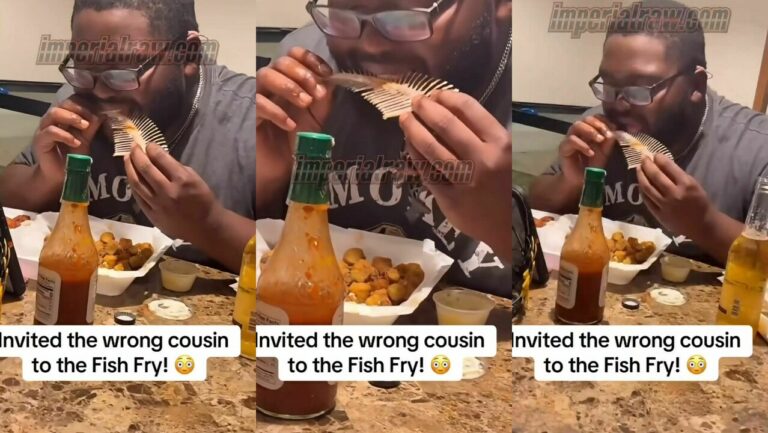 Man Goes Crazy on This Fish — Ain’t Leave Nothing But Bones! 😂🐟