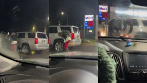 Chevy Tahoe Starts “Moonwalking” After Older Woman Hops Out While It’s Still Moving!